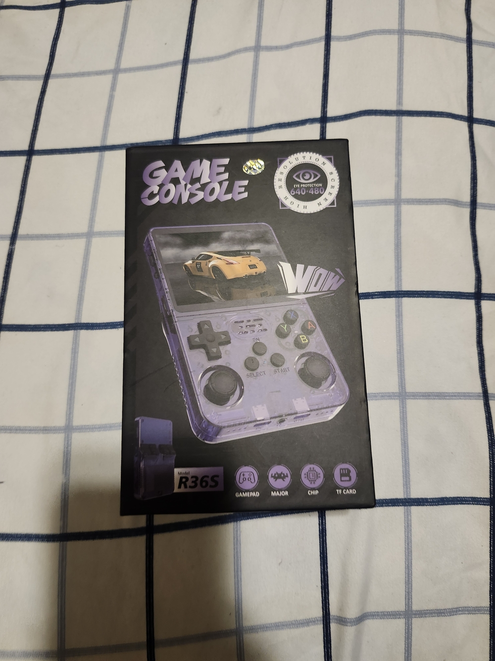 R36S Purple Portable Handheld Game Console